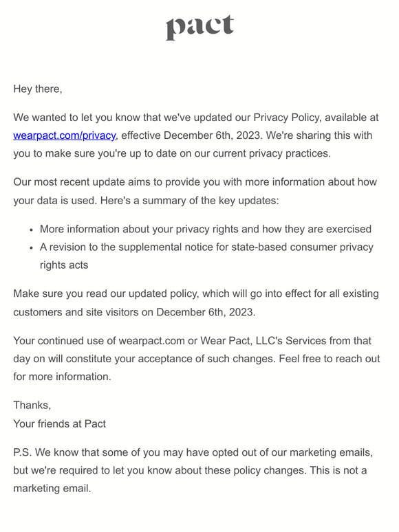 We've updated our Privacy Policy