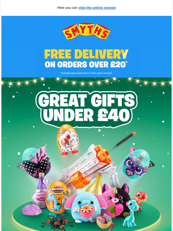 Smyths Toys Great Christmas Gifts under 40 Milled