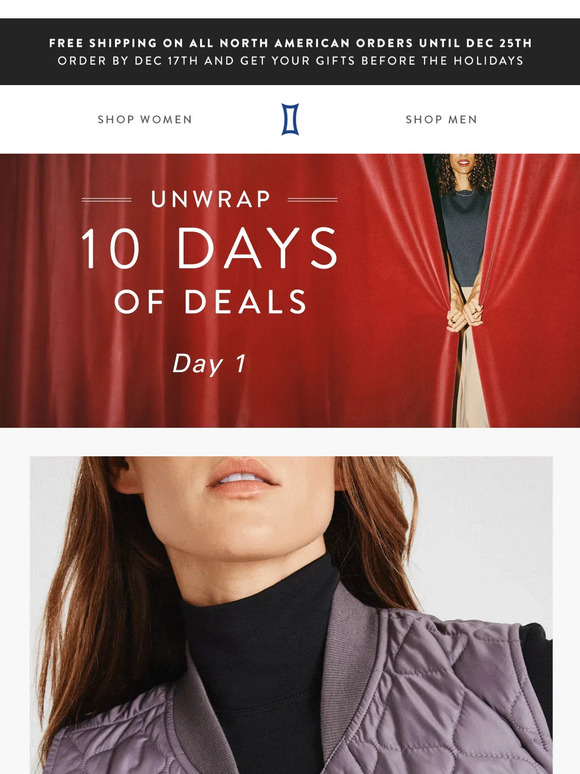 10 Days Of Deals. Day 1 Unwrap Vests $99