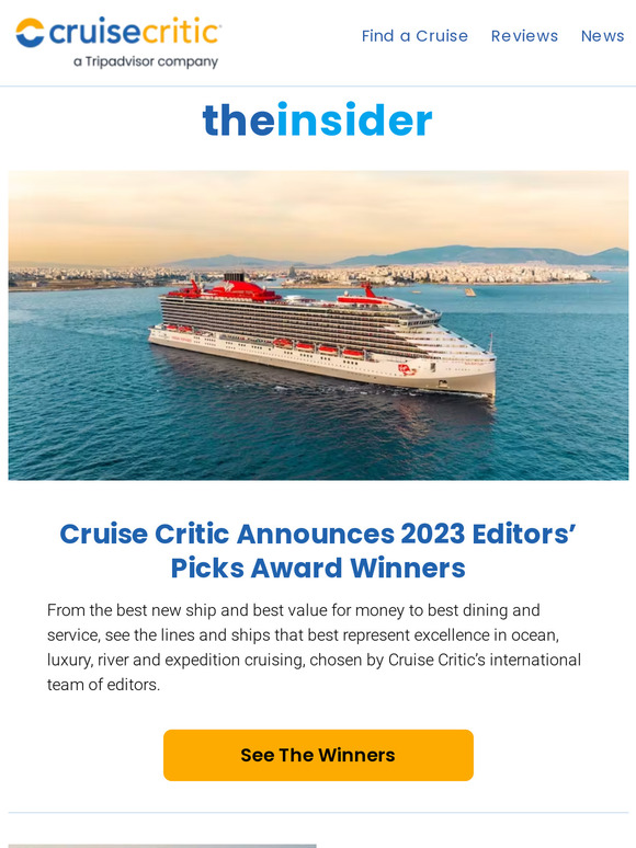 The Independent Traveler The Winners of Cruise Critic's 2023 Editors
