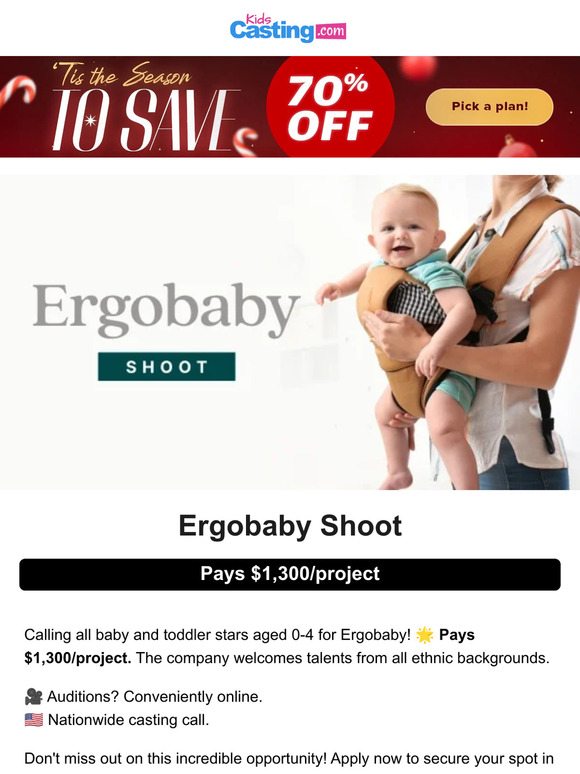 Casting Babies & Toddlers for Ergobaby