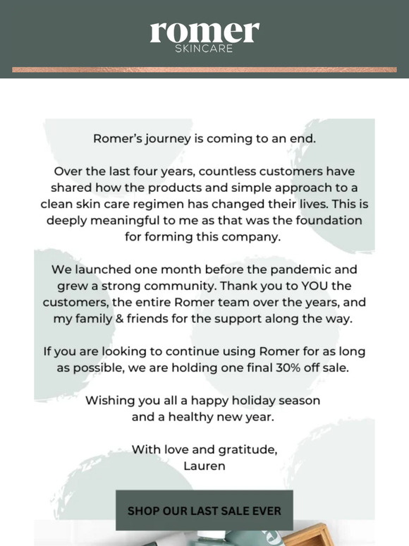 Romer's Journey Coming to an End