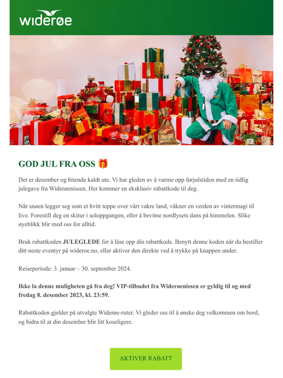 En tidlig julegave fra Widerøenissen! 🎅🏽🎄