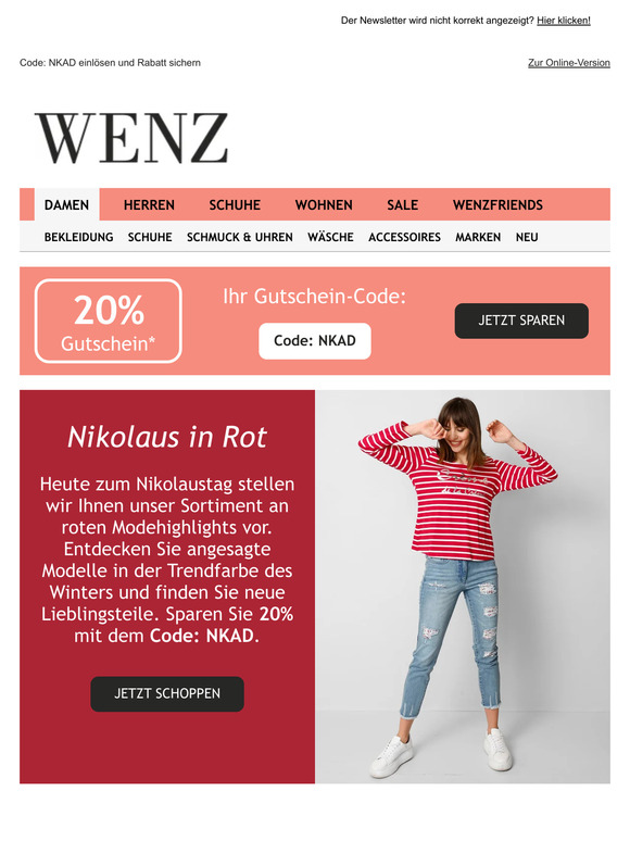 🎅 Nikolaustag: 20% Gutschein auf alles