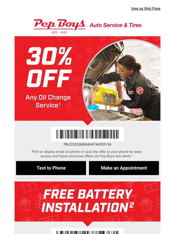 🤑TAKE 30% OFF Your Oil Change Service