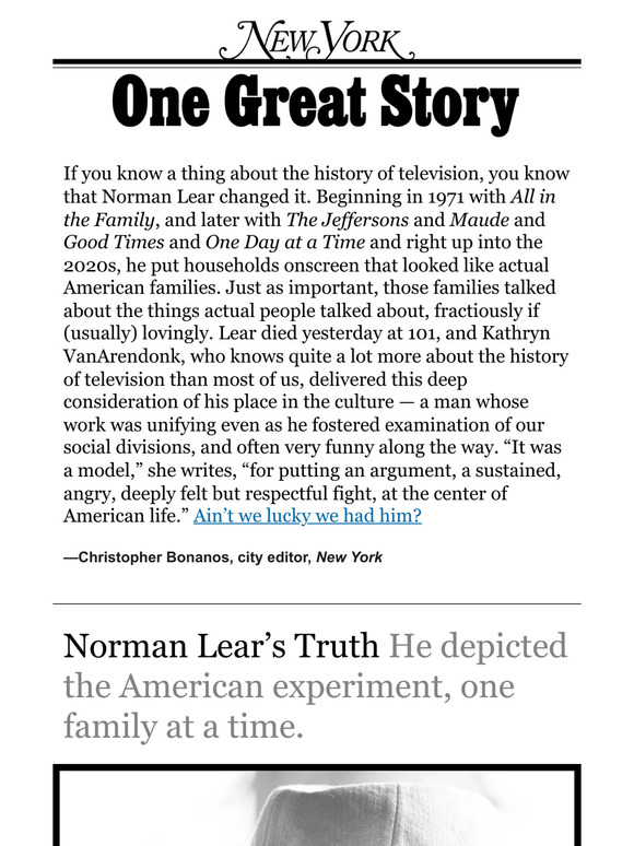 ‘Norman Lear’s Truth,’ by Kathryn VanArendonk