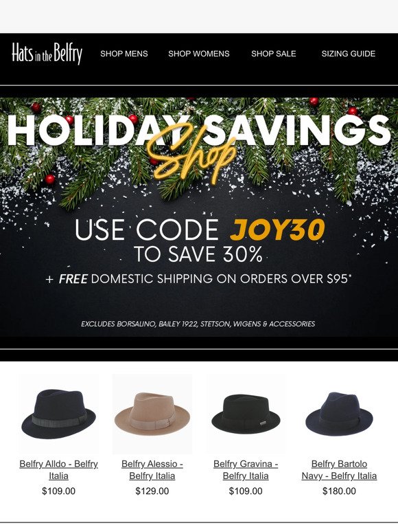Unwrap a Holiday Deal! Save with Code Joy30!