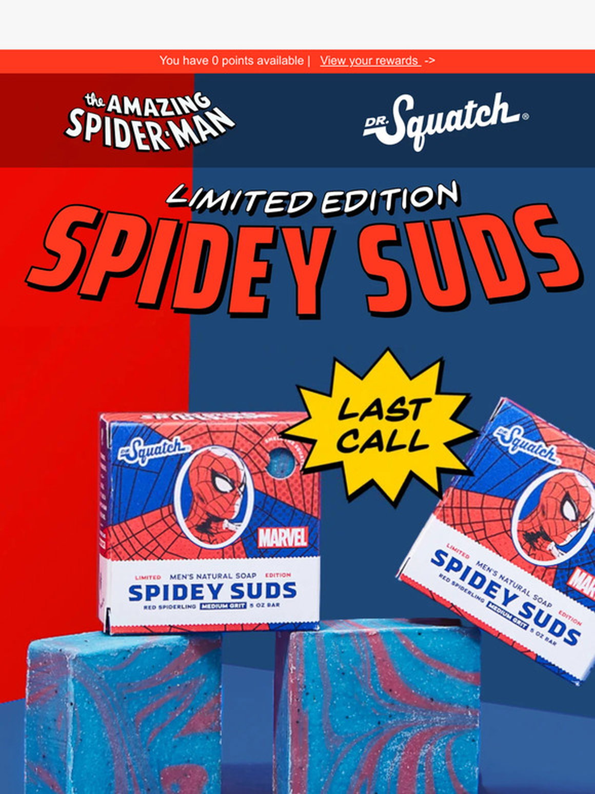 Dr. Squatch - Spidey Suds - Spiderman Soap