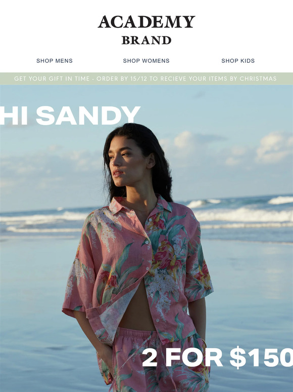 Introducing the Sandy | 2 for $150