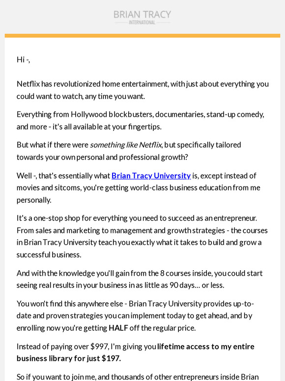 Netflix For Successful Entrepreneurs?