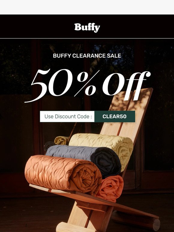 50% Off Buffy Clearance Offers