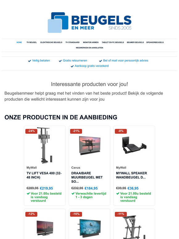 Bekijk de meest interessante producten op Beugelsenmeer