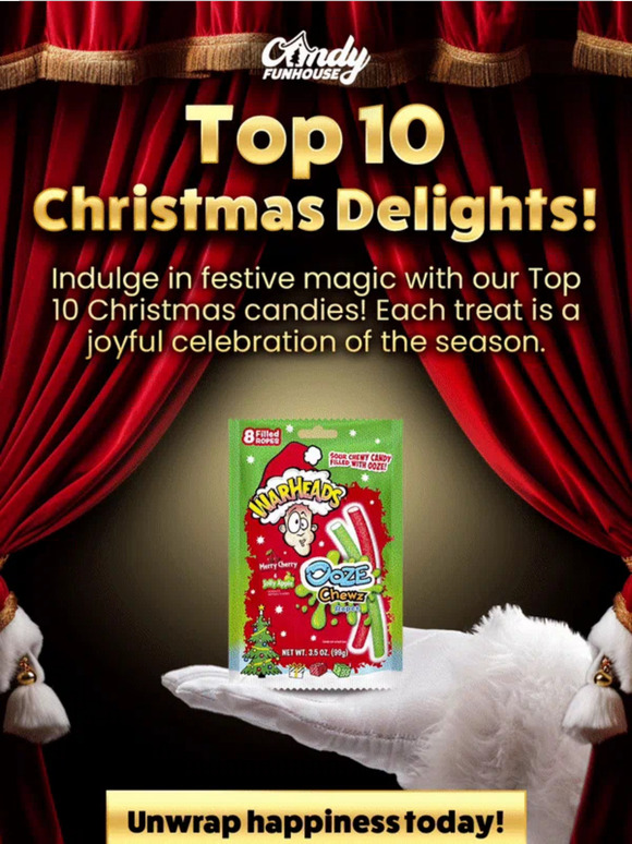 Candy Funhouse Our Top 10 Christmas Candies Revealed! 🍪🎉 Milled