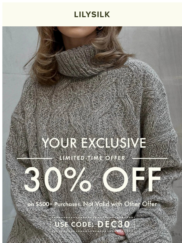 You've unlocked an exclusive 30% off sitewide!