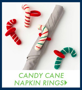 Candy Cane Napkin Rings