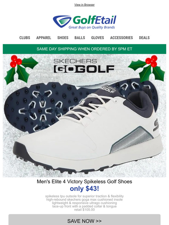 Whoa! Only $43 • Skechers GOgolf Elite 4 Victory Golf Shoes • On Sale Today
