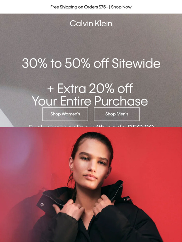 30% to 50% off Sitewide