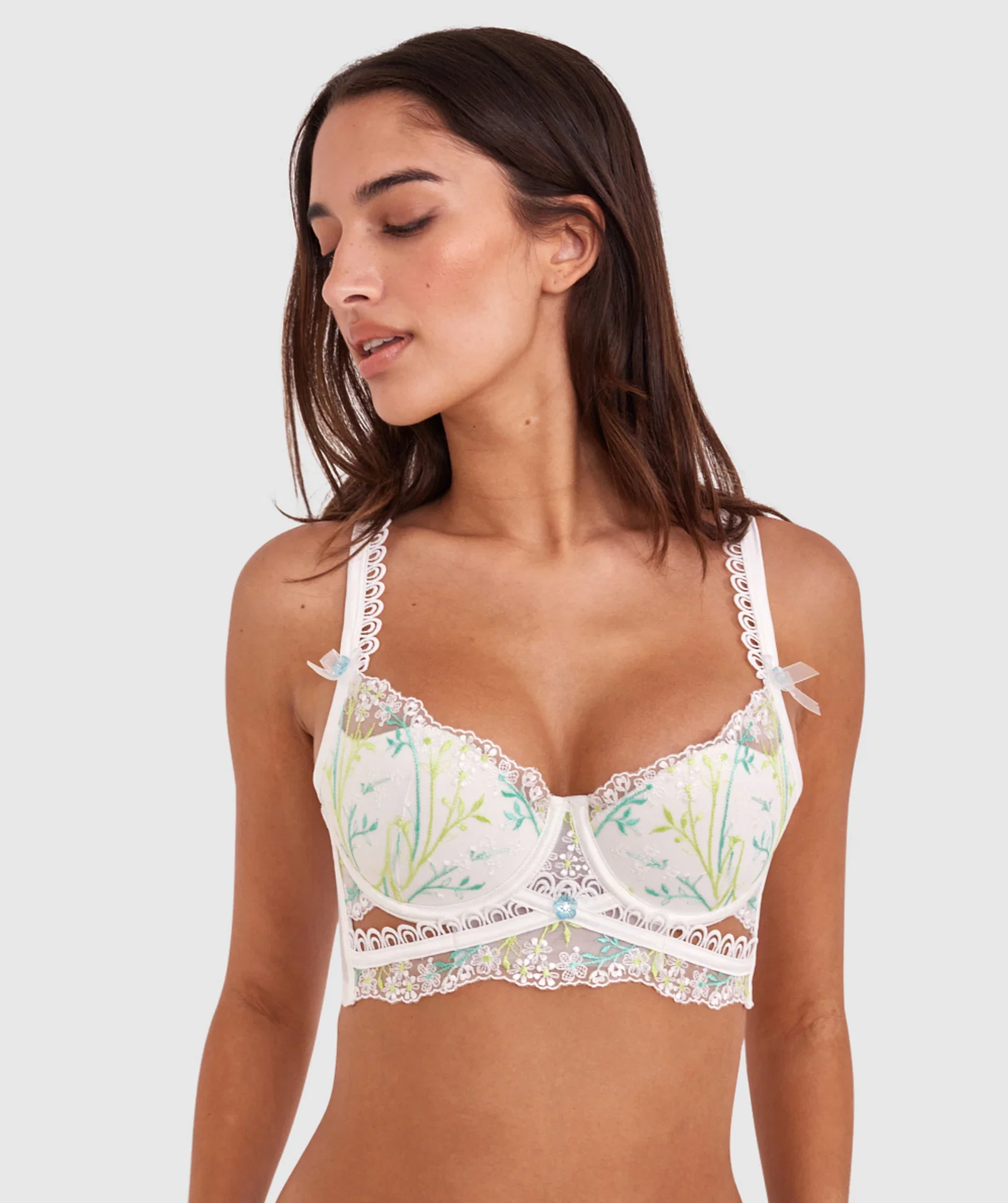 Enchanted A Daisy Summer Push Up Bra - Ivory