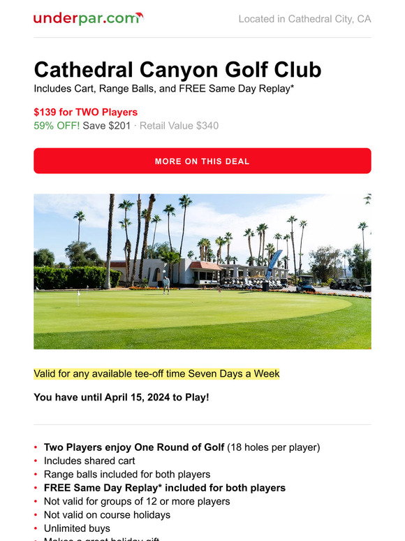 UnderPar: Now Valid until April 15, 2024: Cathedral Canyon Golf Club ...