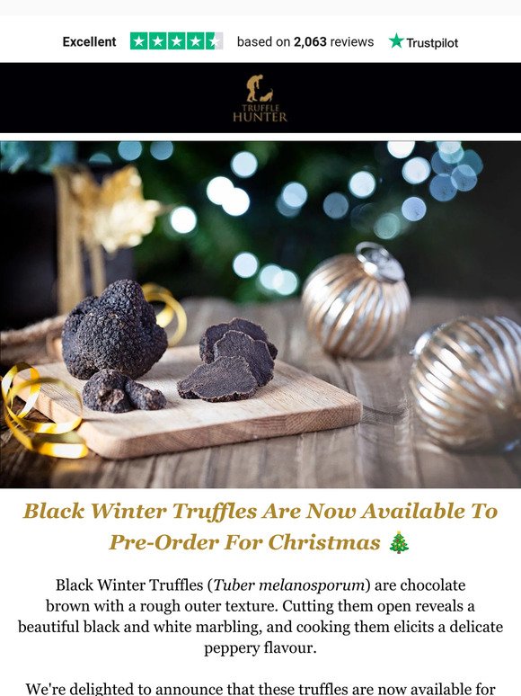 Order Fresh Truffles For Christmas 🎅