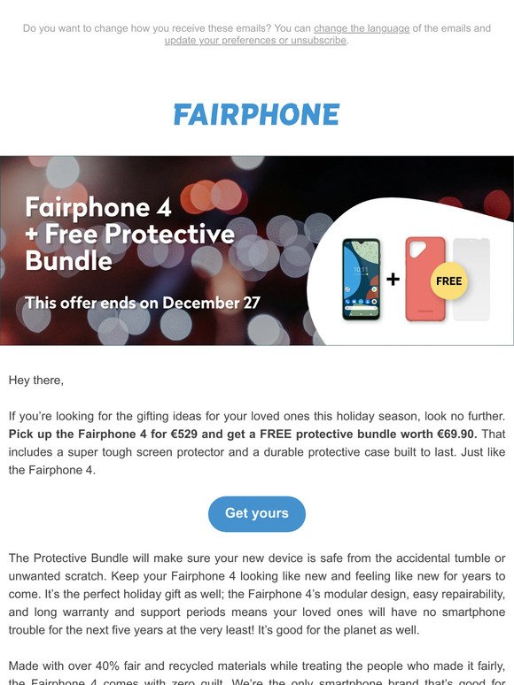 Fairphone 4. FREE Protective Bundle. Best. Deal. Ever.