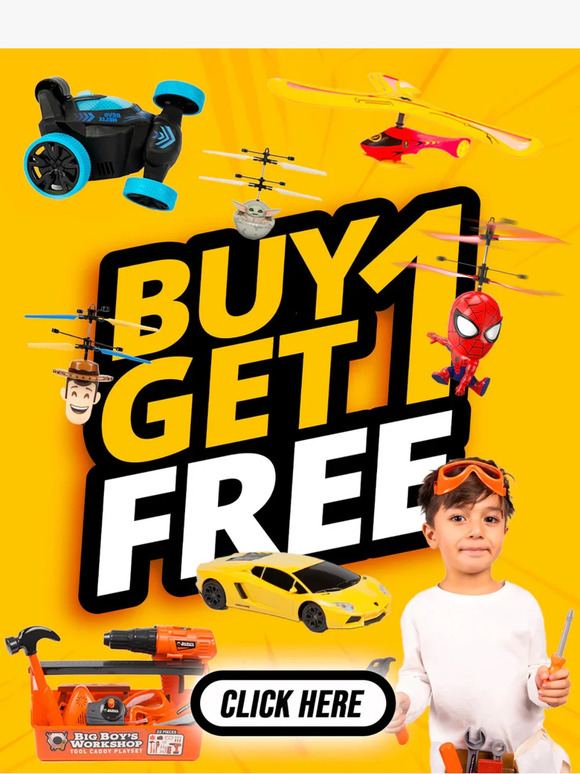 Buy One Get One FREE 🎁 Today Only!