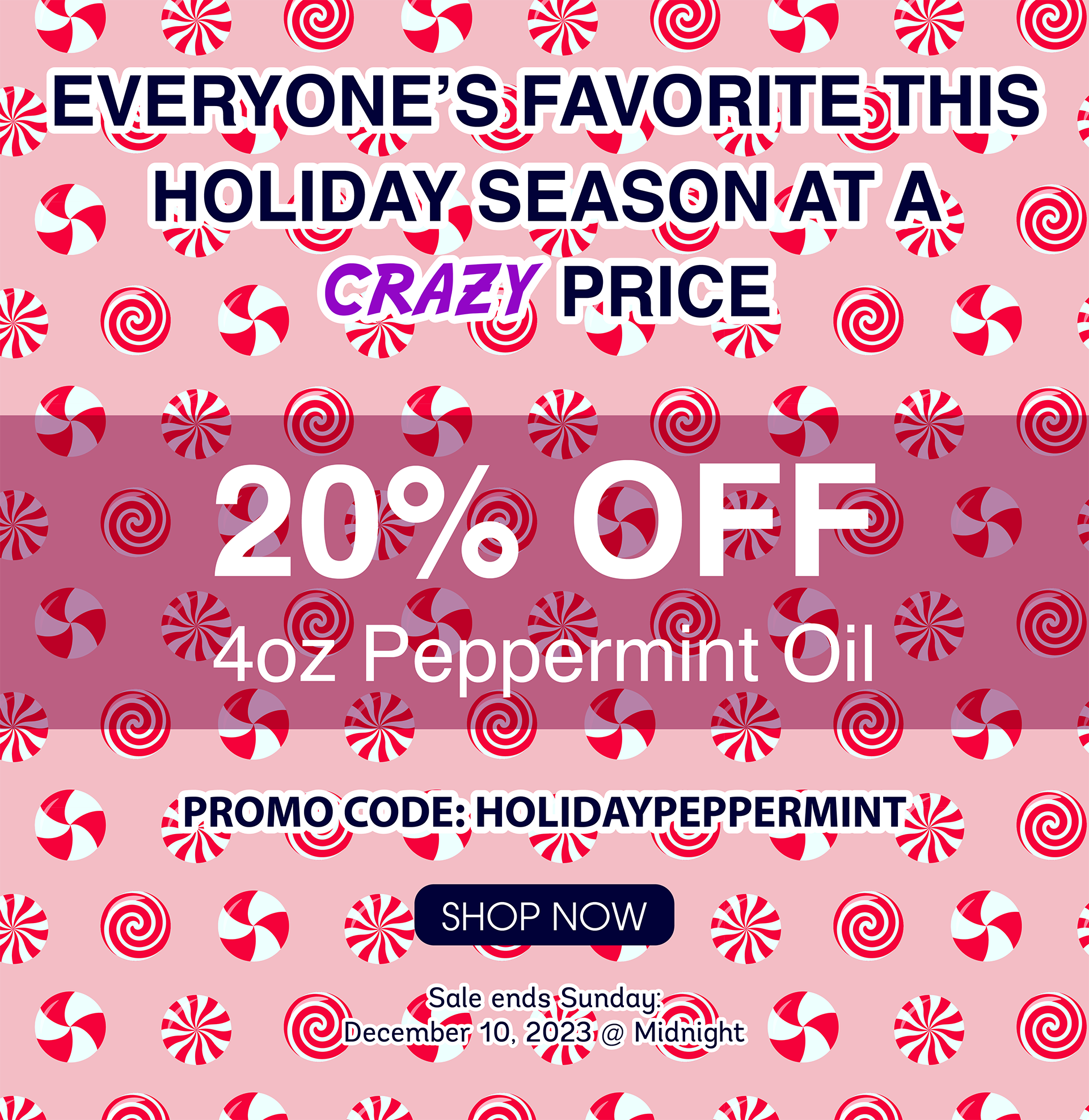 20% off Peppermint Oil