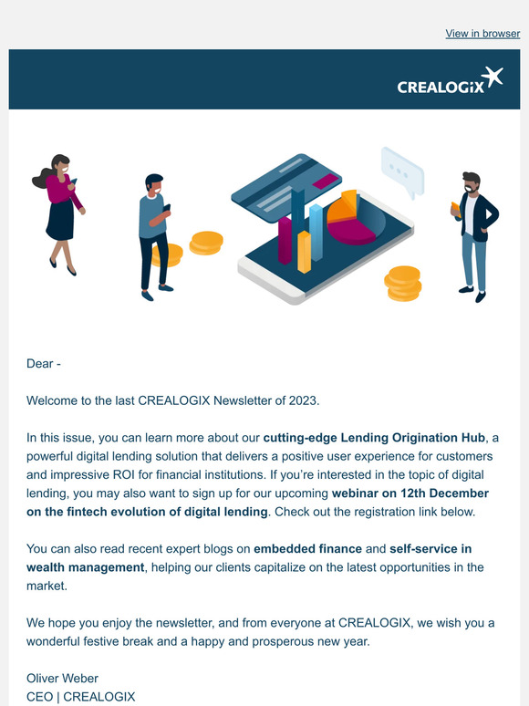 Learn more about the cutting-edge Lending Origination Hub from CREALOGIX