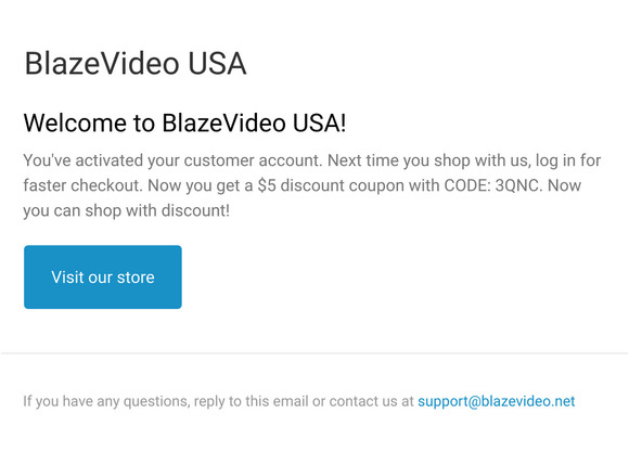 Customer account confirmation