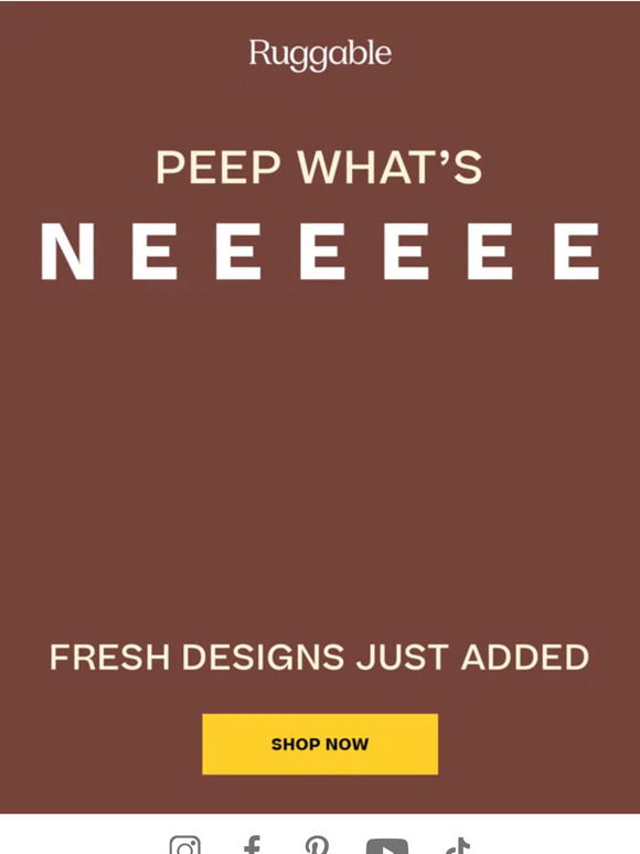 Ruggable Check Out That New New 🎉 Milled