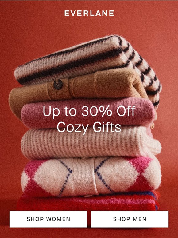 Up to 30% Off Cozy Gifts