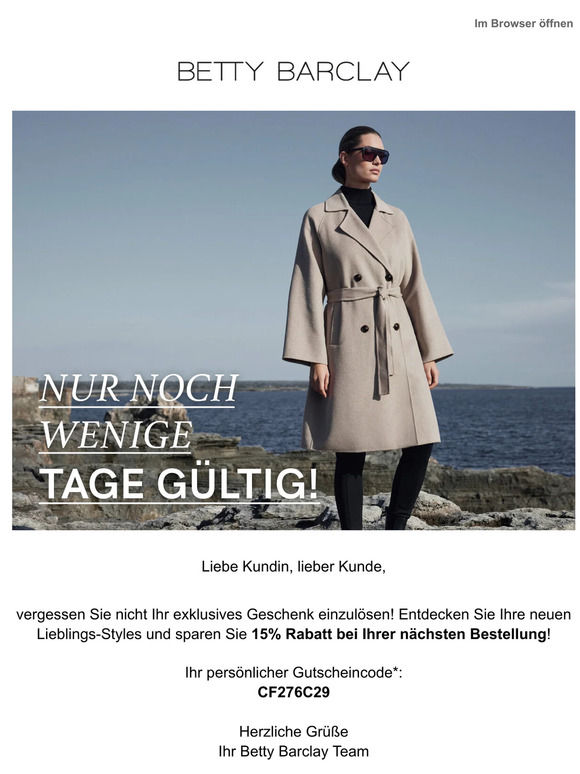 Ihr 15% Gutschein wartet auf Sie