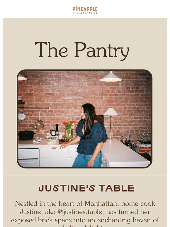 The Pantry: Justine's Table 🫒 🐟