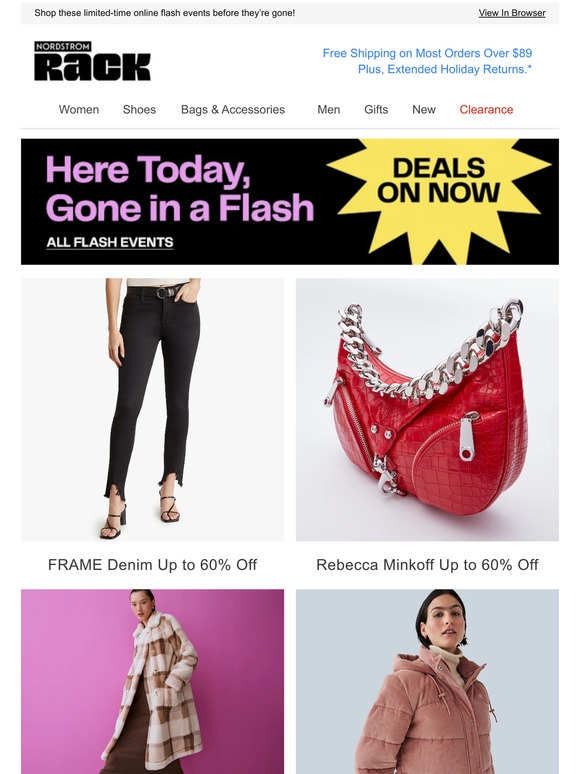 FRAME Denim Up to 60% Off | Rebecca Minkoff Up to 60% Off | Cold-Weather Outerwear & Boots Event for the Fam! | And More!