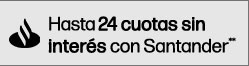 24 Cuotas sin interés con Santander