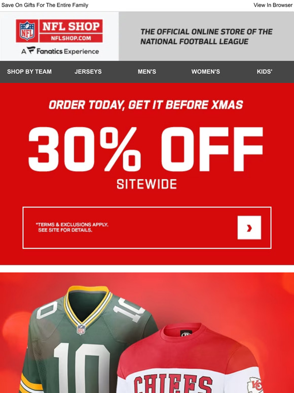 Holiday Huddle: 30% Off Fan Gear For Your Squad