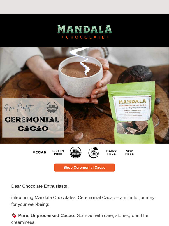 🍫 NEW - Introducing Our Ceremonial Cacao: Elevate Your Soul's Journey🌿