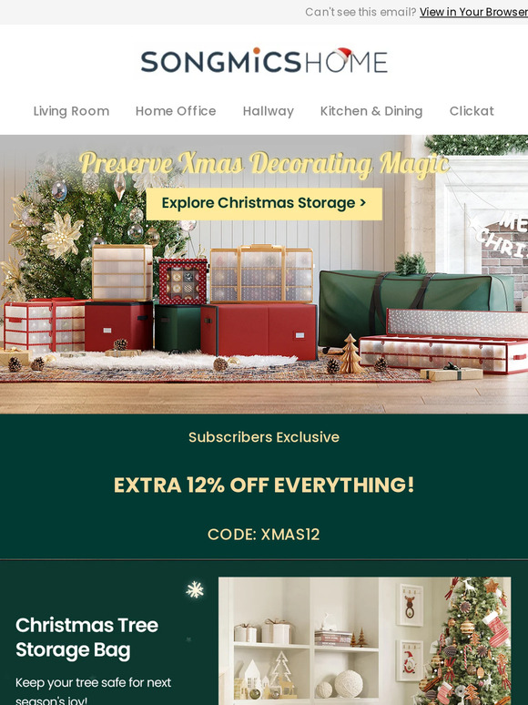Organise your decorations for Christmas cheer!🎅🎄