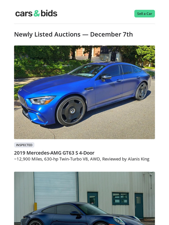 Cars & Bids: Cars & Bids Today | Milled