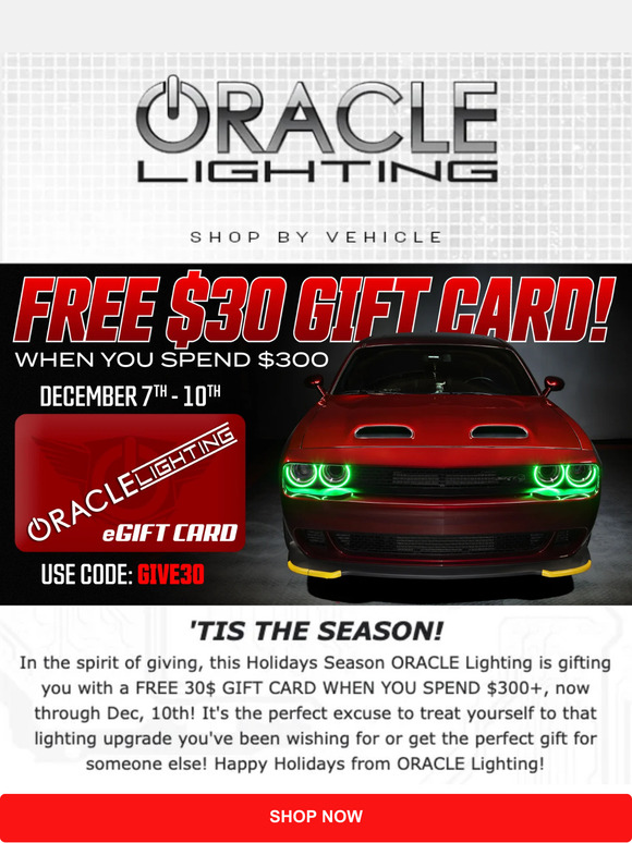 🎄ORACLE Lighting Gives The Gift of Giving This Holiday Season🎁