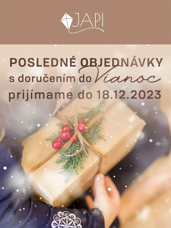 Doručenie 🎄 do Vianoc garantované