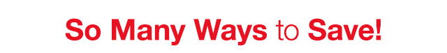 So Many Ways to Save