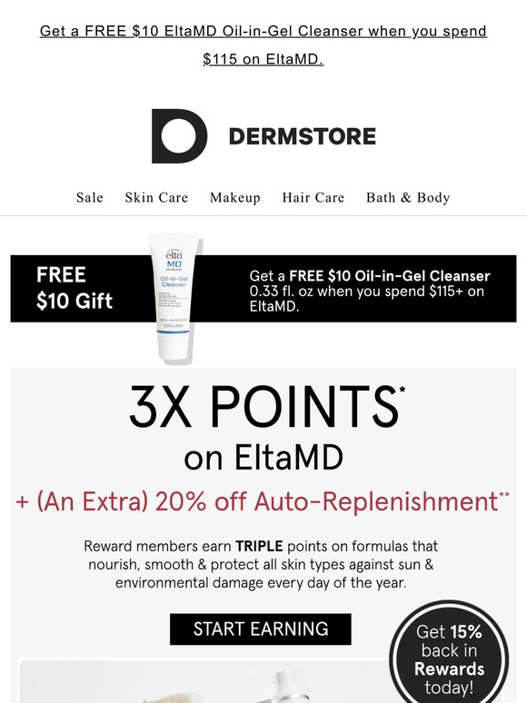 3x points on your perfect EltaMD routine