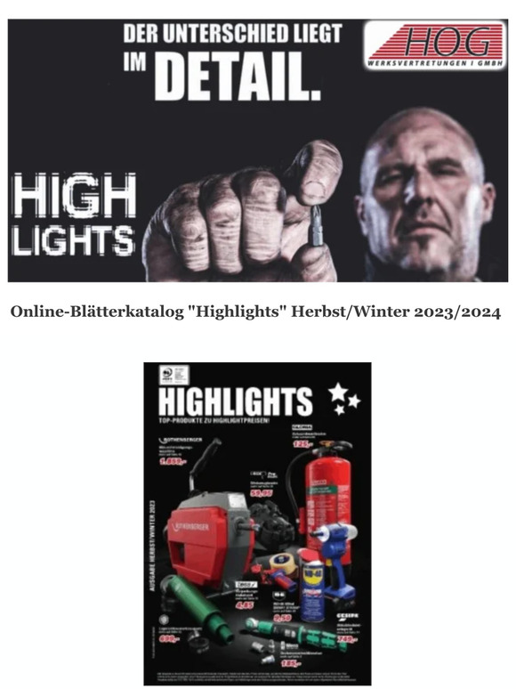 "Highlights" Herbst/Winter 2023/2024