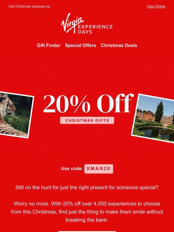 💌 Special Delivery: 20% Off Hundreds of Gifts