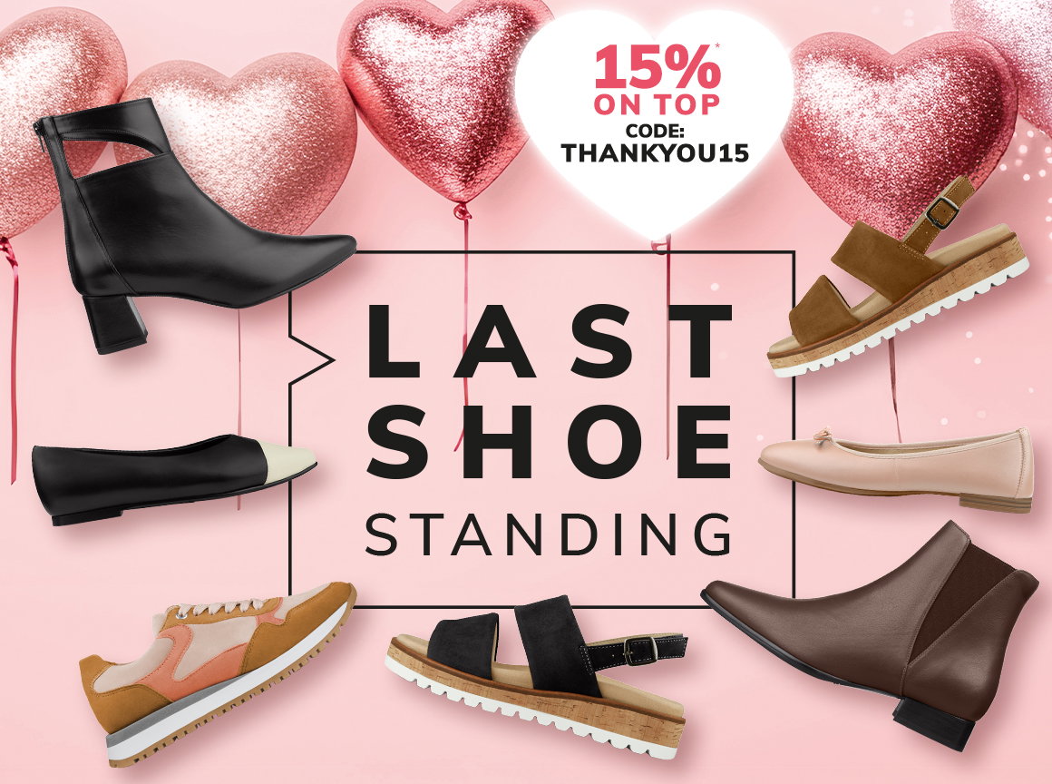 Last Shoes Standing: Jetzt die letzten GlĂŒcklichmacher mit 15% on Top sichern