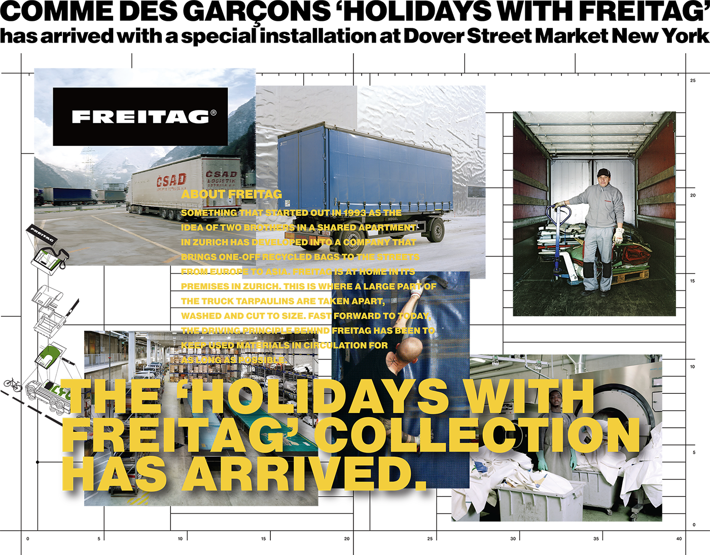 Dover Street Market: Comme des Garçons 'Holidays with FREITAG' has