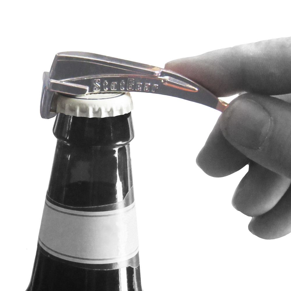 Image of Chrome Laryngoscope Bottle Opener Keychain