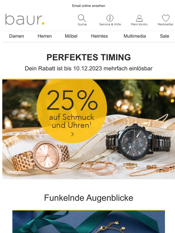 Schmucke Aussichten: 25% Rabatt auf...