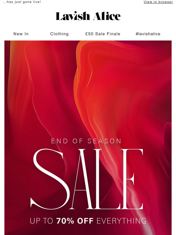 🚨 END OF SEASON SALE 🚨